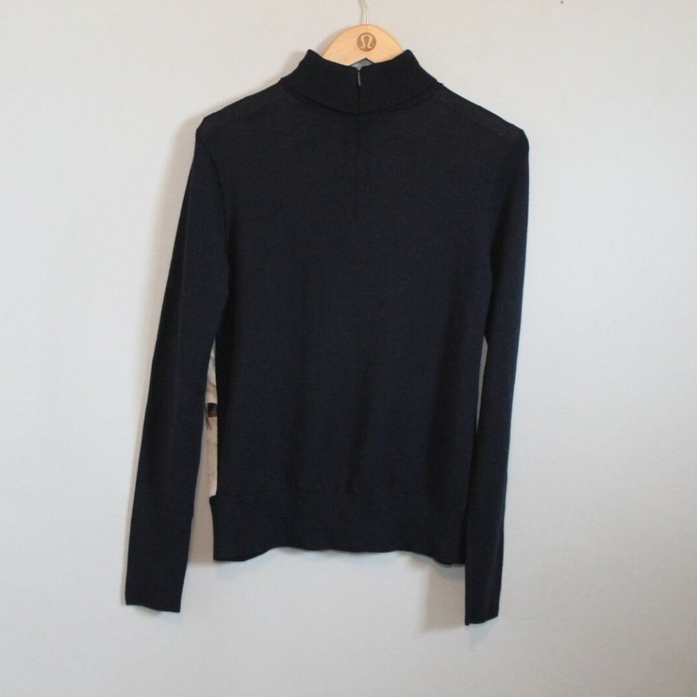 Tory Burch Etty Horse Pony Print Silk & Wool Lightweight Sweater Medium H11972 - Picture 5 of 12